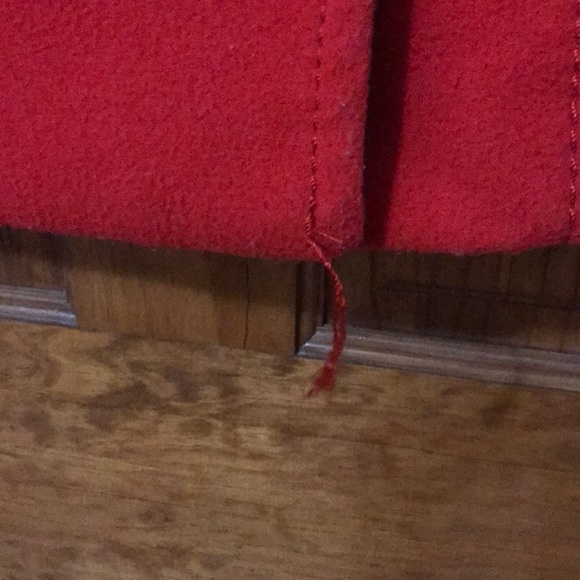 RED H&M PEA COAT - Picture 2 of 8